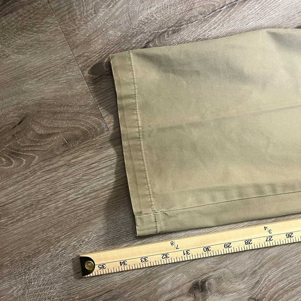 Banana Republic Gavin Chino Pants 35x34 Brown Tan Cotton 100% Cotton Straight
